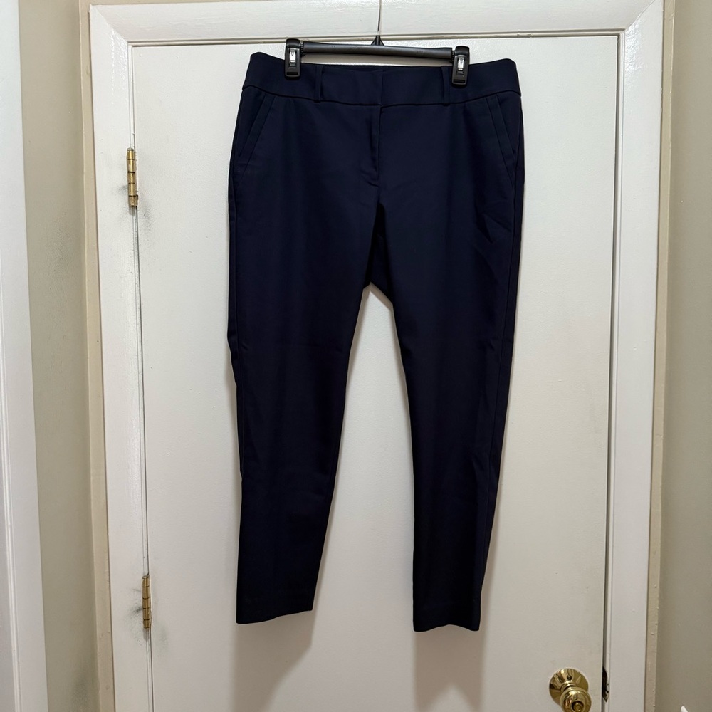 Ann Taylor Loft navy Julie skinny pants size 12